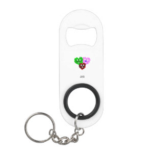 Heart Fuzzies Mini Bottle Opener Keychain