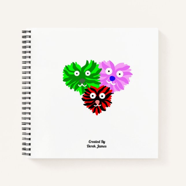 Heart Fuzzies Spiral Notebook (Front)
