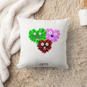 Heart Fuzzies Square Throw Pillow