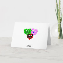 Heart Fuzzies Standard Horizontal Greeting Card