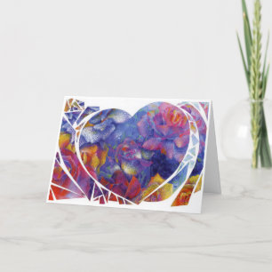 "Heart Garden" Folded Thank You Card