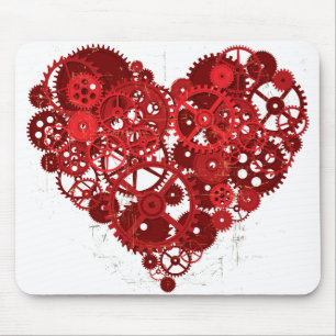 Heart_Gears_01 Mouse Mat