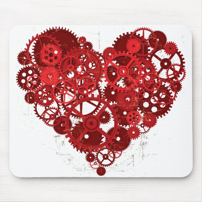 Heart_Gears_01 Mouse Mat (Front)