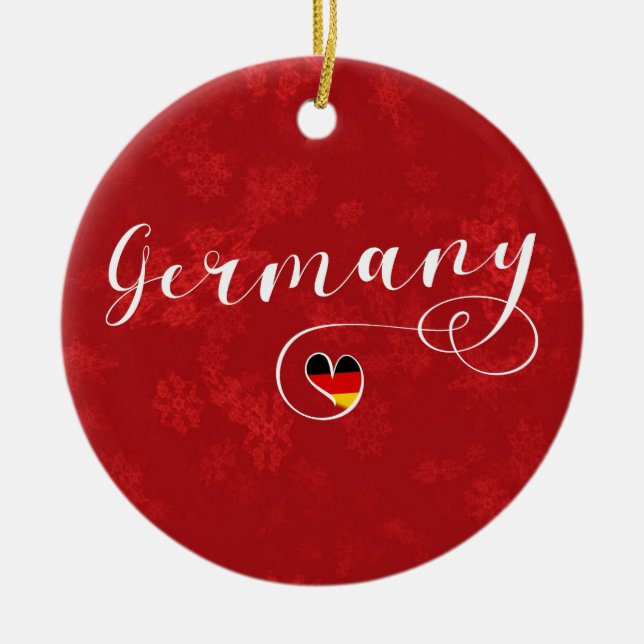Heart Germany Holiday Decoration (Front)