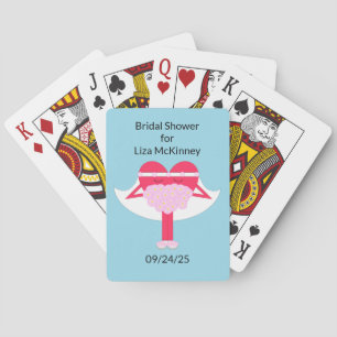 Heart Getting Married Bridal Shower Playing Cards