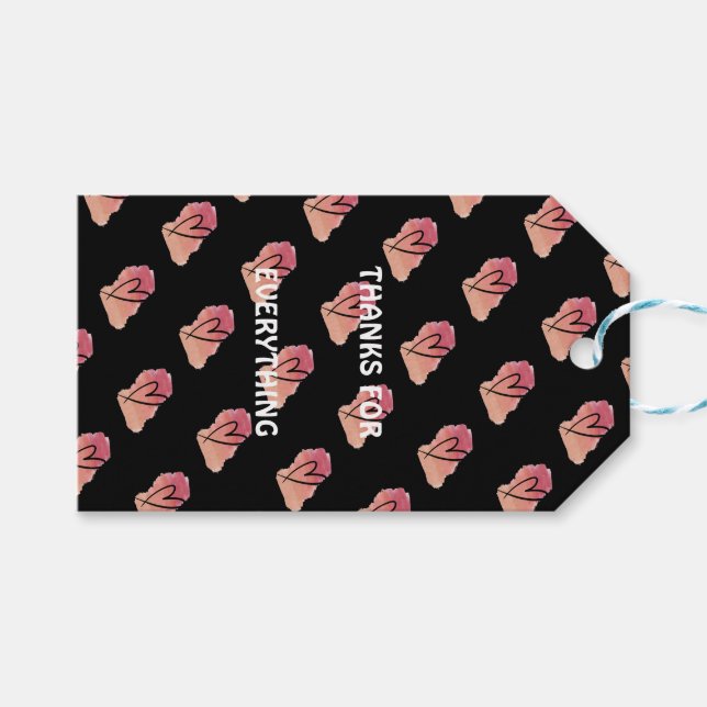 Heart gift tag (Front (Horizontal))