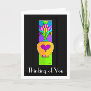 Heart Ginger Jar greeting card