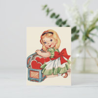 Heart Girl Child Retro Cute Children