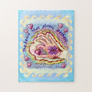 Heart Gives Christian jigsaw puzzle