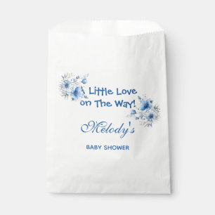 Heart Glasses Teddy Bear Blue Baby Shower  Favour Bags