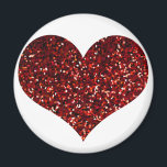Heart Glittery Red Glitter Sparkly Pattern Wedding Magnet<br><div class="desc">Printed with glittery red heart image!</div>