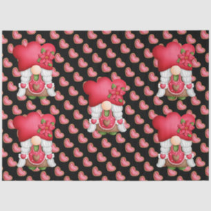 Heart Gnome Customise Colour Tissue Paper