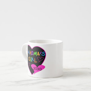 Heart Grandma's Girl T-shirts and Gifts Espresso Cup