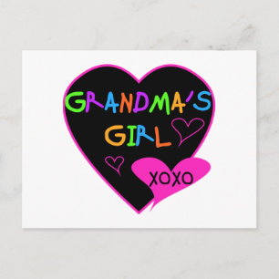 Heart Grandma's Girl T-shirts and Gifts Postcard