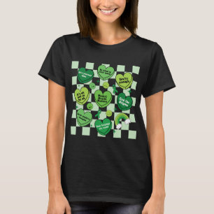 Heart Green Ribbon Mental Health Problems Awarenes T-Shirt