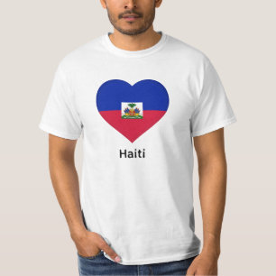 Heart - Haiti Flag T-Shirt