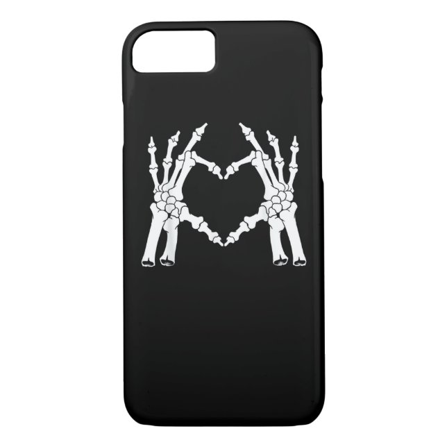 Heart - Halloween Skeleton Hand Case-Mate iPhone Case (Back)