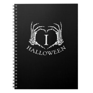 Heart Halloween Skeleton Hand Costume Men Women Ki Notebook