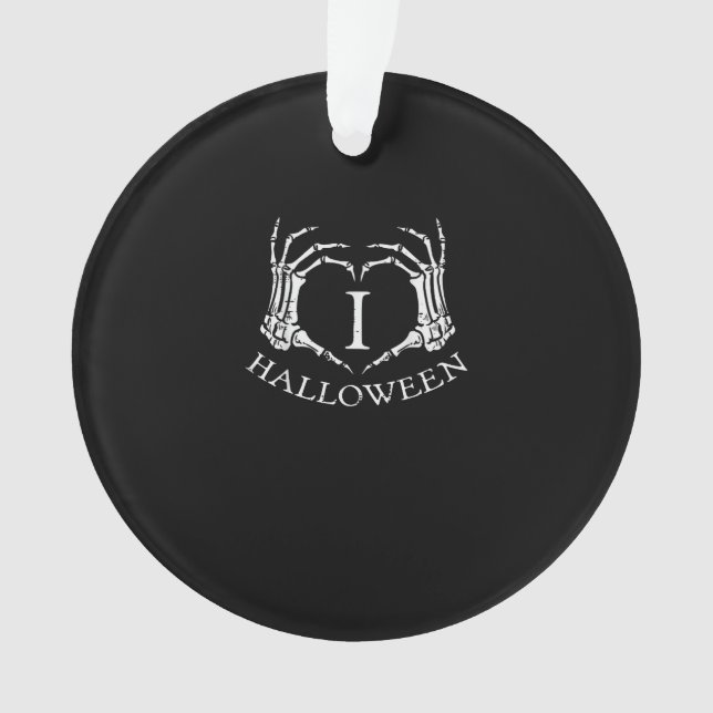 Heart Halloween Skeleton Hand Costume Men Women Ki Ornament (Front)