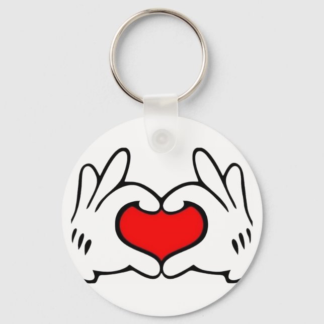 Heart Hand  Key Ring (Front)
