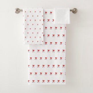 Heart hand towel