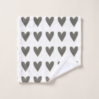 Heart hand towel