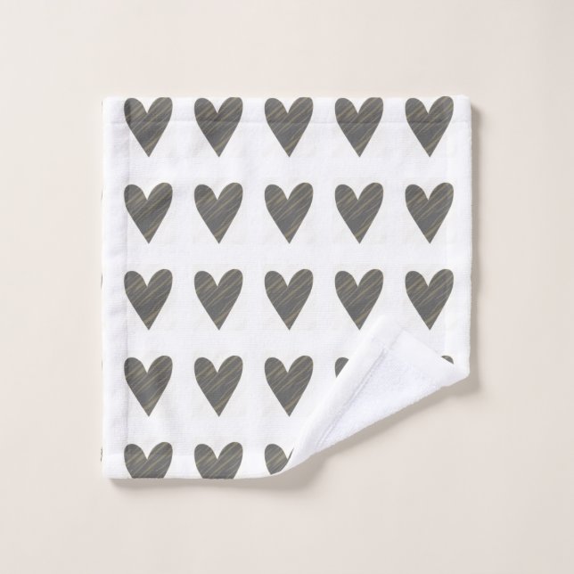 Heart hand towel (Wash Cloth)