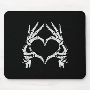 Heart Hands - Halloween - Skeleton Hands Heart Sig Mouse Mat