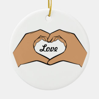 Heart Hands Love Ornament