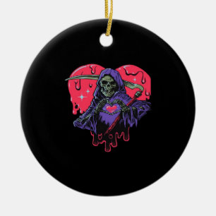 Heart Hands Reaper Classic Ceramic Tree Decoration