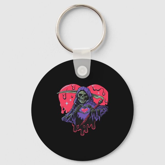 Heart Hands Reaper Classic Key Ring (Front)