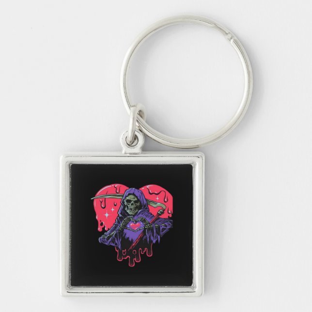 Heart Hands Reaper Classic Key Ring (Front)