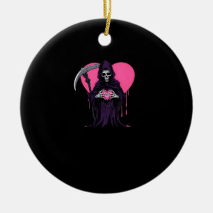 Heart Hands Reaper Classic Meme Ceramic Tree Decoration