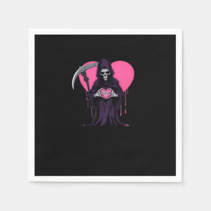 Heart Hands Reaper Classic Meme Napkin
