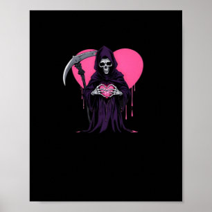 Heart Hands Reaper Classic Meme Poster