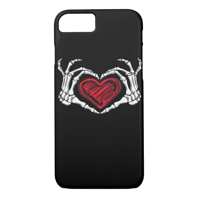 Heart Hands Skeleton Case-Mate iPhone Case (Back)