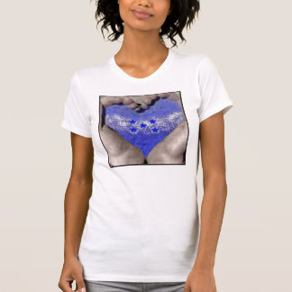 Heart Hands with Honduras water Flag T-Shirt