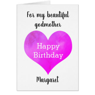 Heart Happy Birthday Godmother