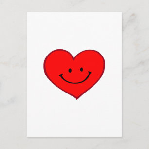 Heart  (Happy Face) Postcard