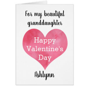 Heart Happy Valentine's Day Granddaughter
