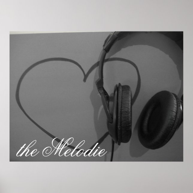 Heart & Headphones poster (Front)