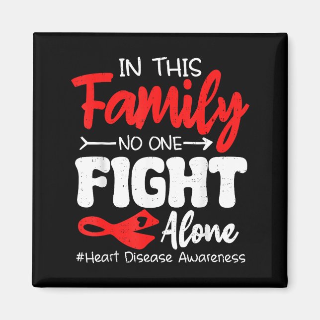 Heart Health Heart Disease Awareness Chd Family Su Magnet (Front)