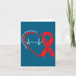 Heart Health Heart Disease Awareness Chd Heartbeat Card