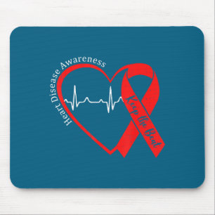 Heart Health Heart Disease Awareness Chd Heartbeat Mouse Mat