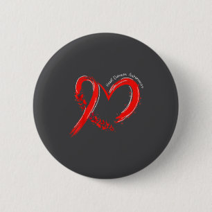 Heart Health Heart Disease Awareness Chd Mens Wome 6 Cm Round Badge