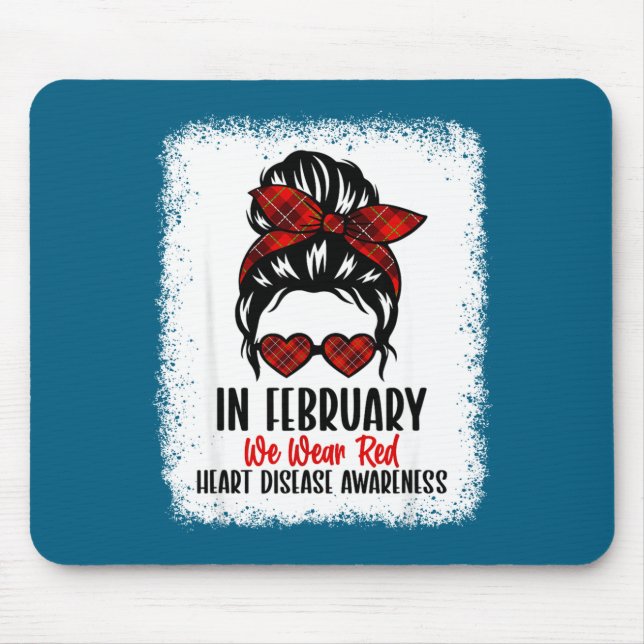 Heart Health Heart Disease Awareness Heartbeat Chd Mouse Mat (Front)