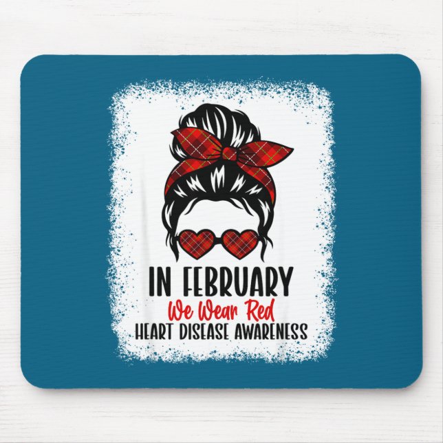 Heart Health Heart Disease Awareness Heartbeat Chd Mouse Mat (Front)