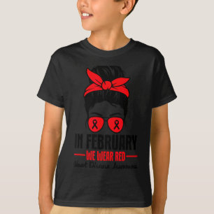 Heart Health Heart Disease Awareness Heartbeat Chd T-Shirt