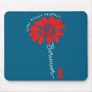 Heart Health Survivor Heart Disease Awareness Chd  Mouse Mat