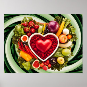 Heart-Healthy Food Selection: Essential Choices Poster